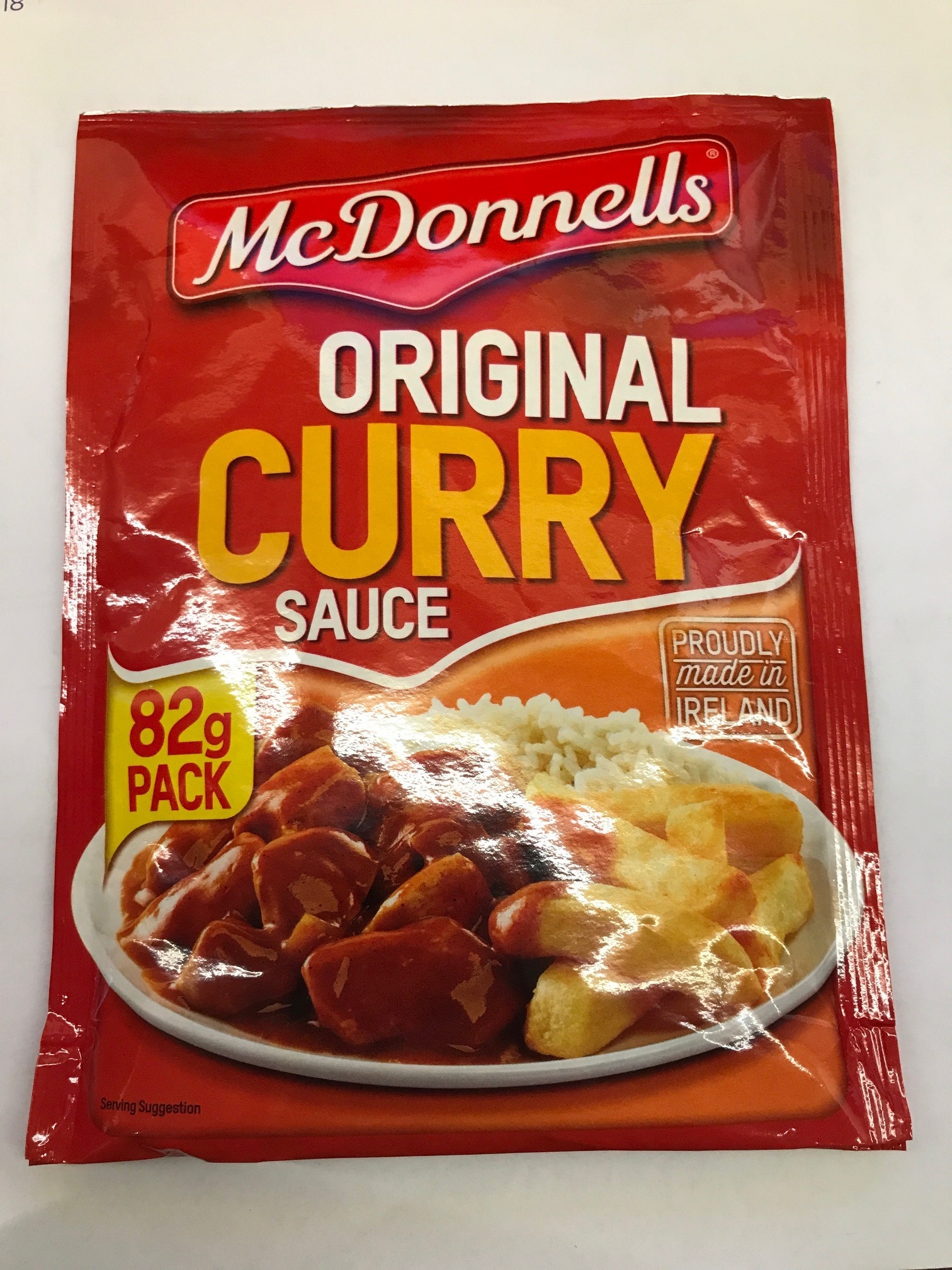 Irish Original Curry Sauce Sachet (McDonnells Made in Ireland) 82g Pack of 2